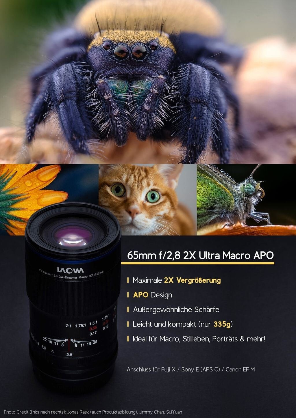LAOWA 65mm 1:2,8 2X Ultra Macro APO für Canon RF