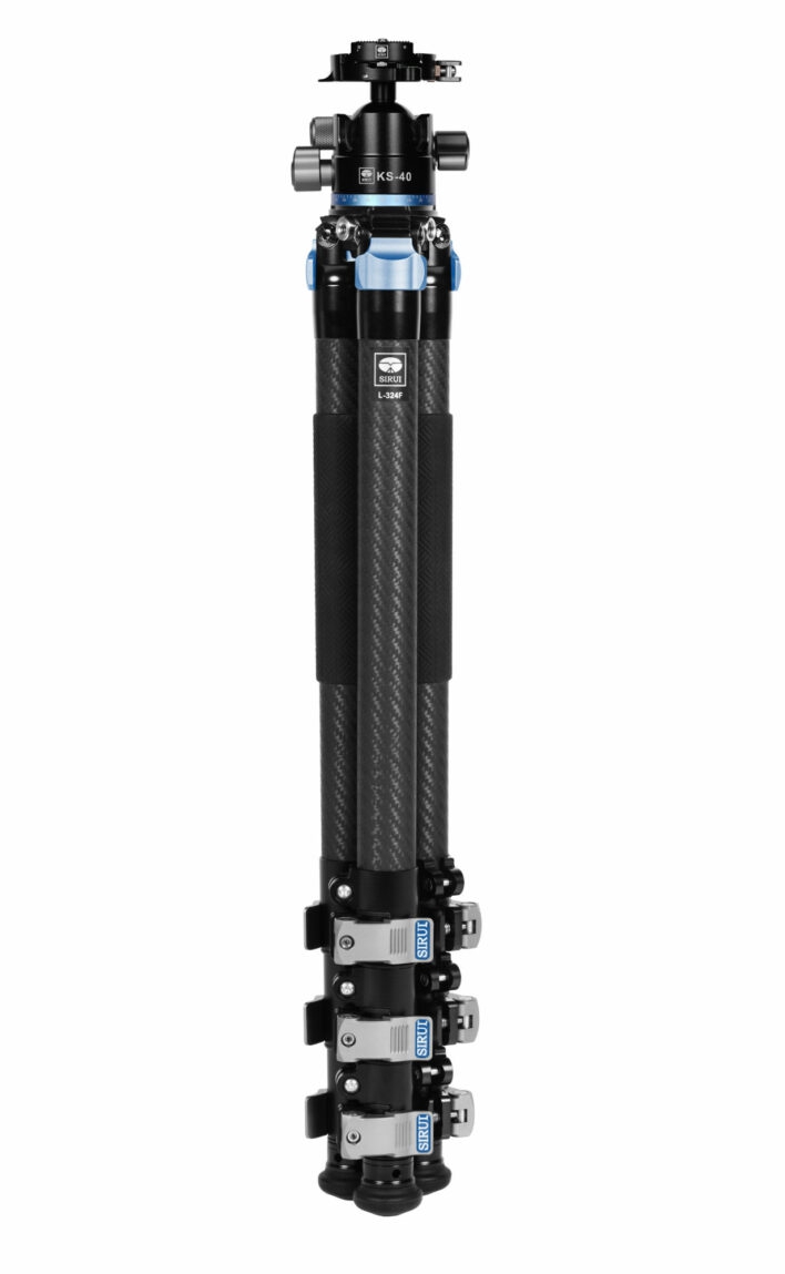 Sirui L-324F+KS-40 Carbon Dreinbeinstativ + Doppelpanorama Kugelkopf