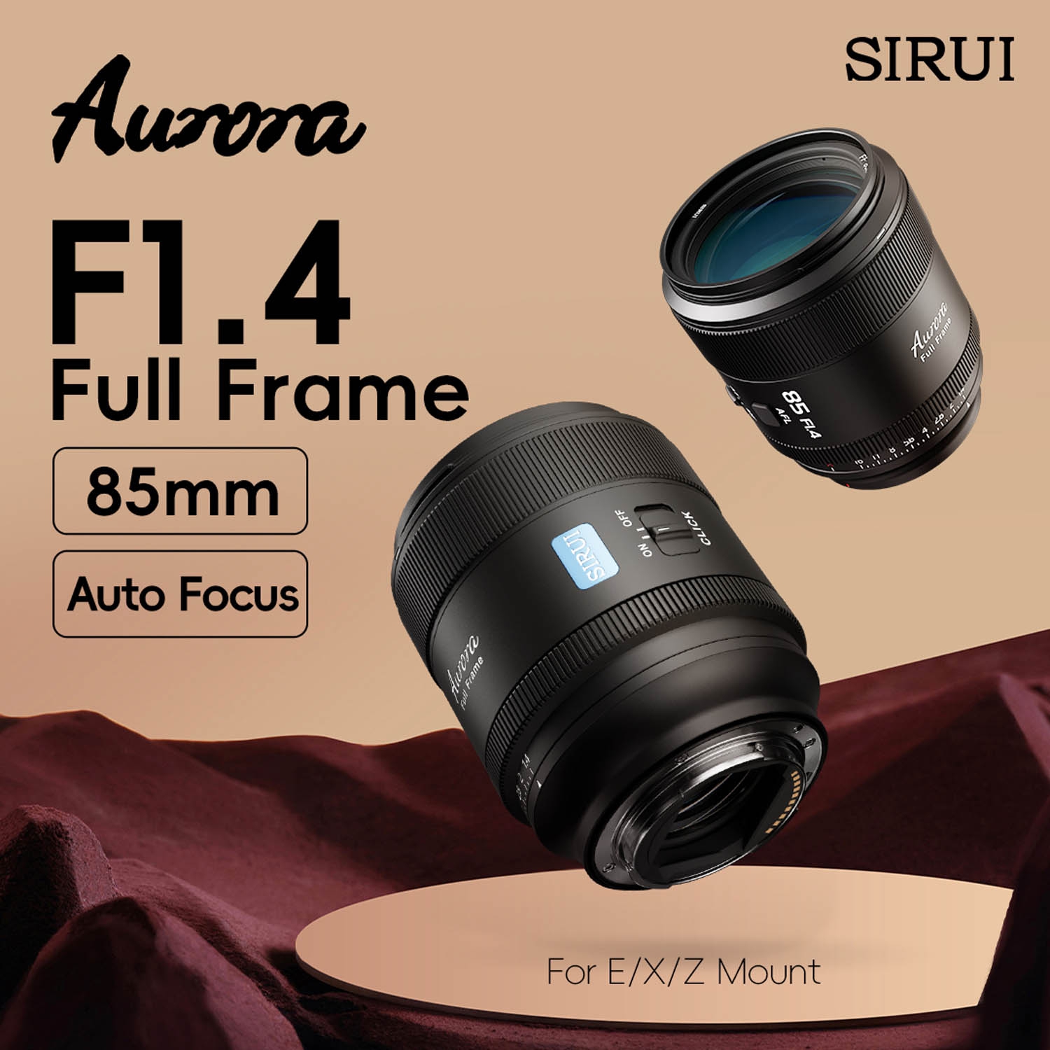 SIRUI AURORA 85mm F1,4 Vollformat AF für Nikon Z