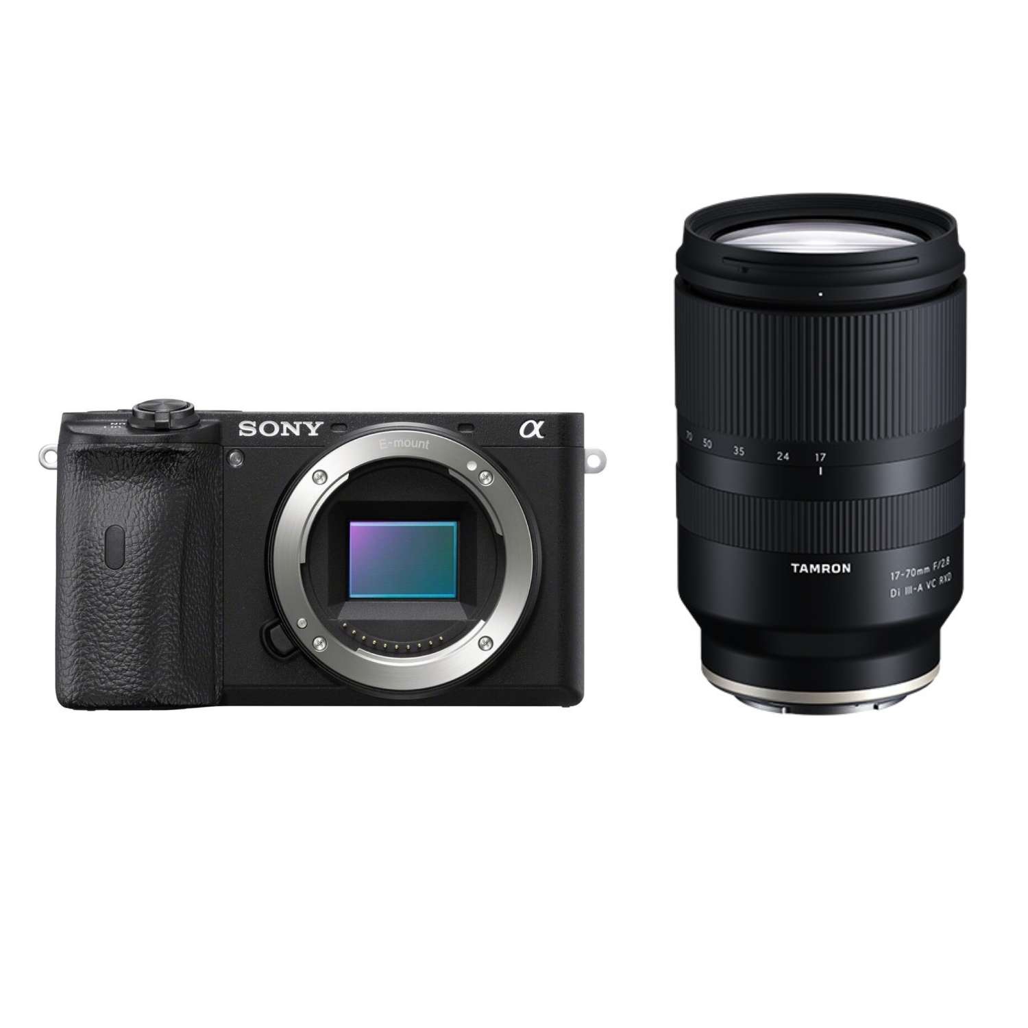 Sony Alpha 6600 (ILCE6600B) Gehäuse + Tamron 17-70mm 1:2,8 Di III-A VC RXD für Sony E-Mount