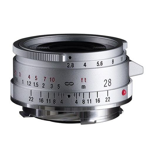 Voigtländer VM 28mm 1:2,8 Color-Skopar asphärisch Type II silber für Leica M