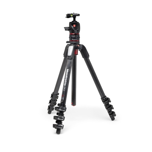 Manfrotto 4 Segment Carbon Stativ Kit, Fotostativ mit Kugelkopf mit Move Quick Release System, Professionelles Fotografie Zubehör Kit, Kamerastativ mi