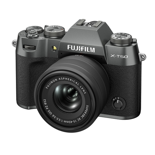 Fujifilm X-T50 anthrazit + XC 15-45mm 1:3,5-5,6 OIS PZ + XF 23mm 1:2 R WR