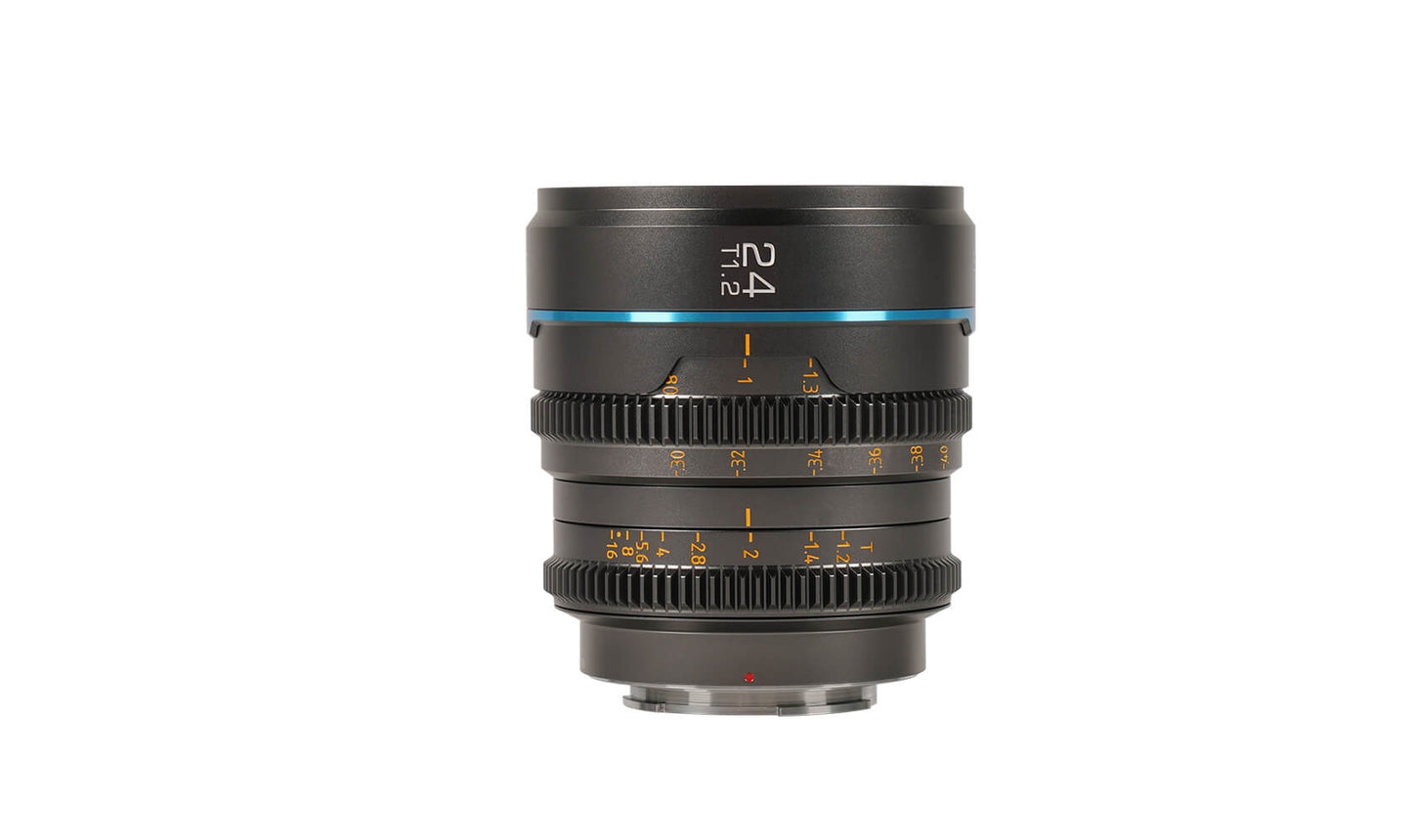 SIRUI Night Walker 24mm T1.2 S35 Cine Objektiv für X-Mount metallgrau