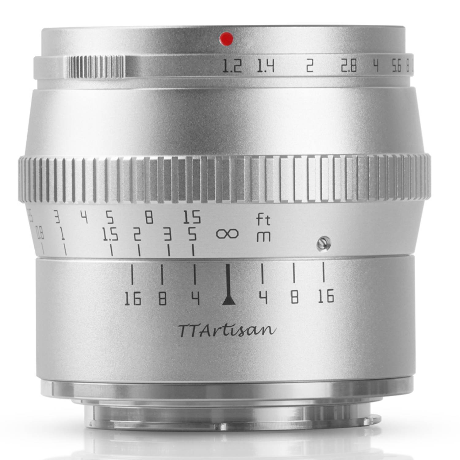 TTArtisan 50mm 1:1,2 für Sony E silber