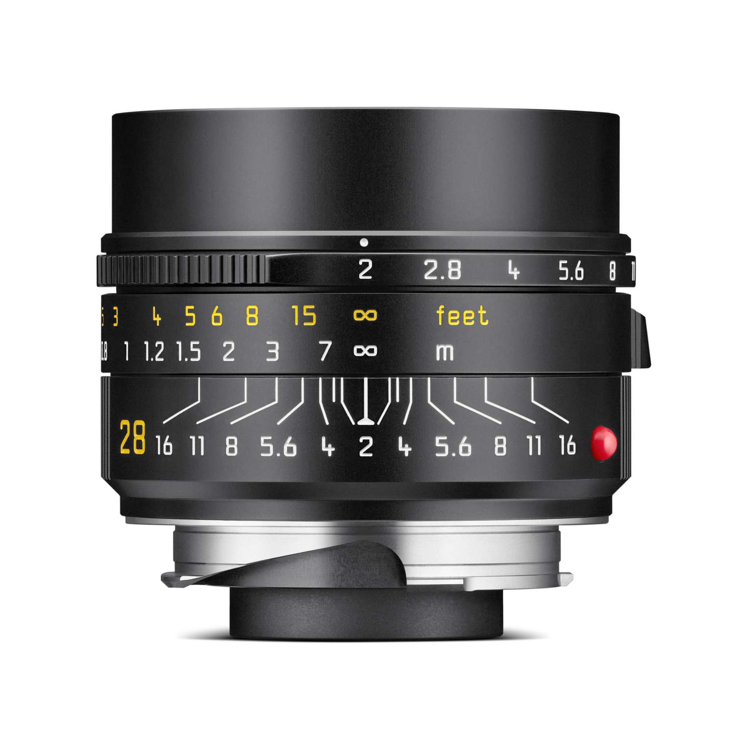 LEICA SUMMICRON-M 28mm 1:2 ASPH, schwarz eloxiert